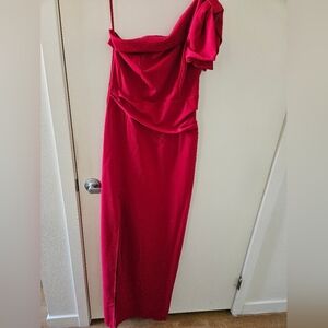 Windsor One Shoulder Red Dress